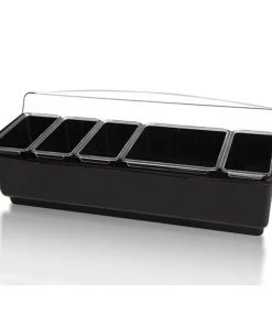 Top 10 ๐ Bars Roll Top Condiment Holder W/ Four 1 Quart Inserts & One 2 Quart โ๏ธ 9 Top 10 ๐ Bars Roll Top Condiment Holder W/ Four 1 Quart Inserts & One 2 Quart โ๏ธ -Cheap Bars Store 4 quat 1 2 insert roll top condiment trays granishes holder black 800x