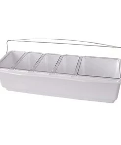 Top 10 ๐ Bars Roll Top Condiment Holder W/ Four 1 Quart Inserts & One 2 Quart โ๏ธ 8 Top 10 ๐ Bars Roll Top Condiment Holder W/ Four 1 Quart Inserts & One 2 Quart โ๏ธ -Cheap Bars Store 4 quat 1 2 insert roll top condiment trays granishes holder white 800x