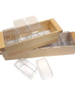 Outlet ๐ Bars BarConicยฎ Wood Condiment Holder - Size Options ๐ฅ