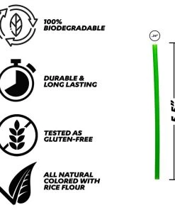Best reviews of 🔔 Bars Pasta Straws - Gluten-Free 5.5" - Green - 190 Pk 🔥 -Cheap Bars Store STR PASTA SGR190 GREEN 800x