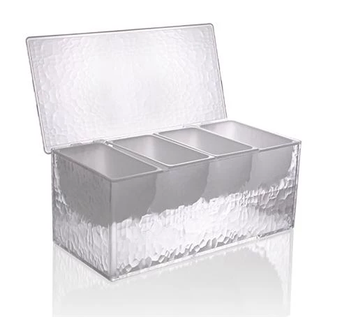 Outlet 🛒 Bars BarConic® 4-Pint Acrylic Condiment Holder W/ Ice Compartment 🧨 1 Outlet 🛒 Bars BarConic® 4-Pint Acrylic Condiment Holder W/ Ice Compartment 🧨