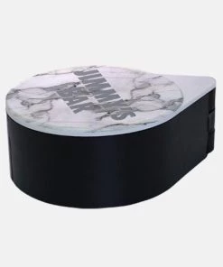 Best reviews of 🔥 Bars Custom Glass Rimmer Lid - White Marble ❤️ -Cheap Bars Store add your name custom marble texture salt rimmer lid black base 800x