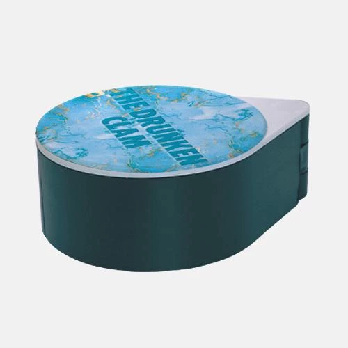 Budget 🥰 Bars Custom Glass Rimmer Lid - Turquoise Marble 😀 3 Budget 🥰 Bars Custom Glass Rimmer Lid - Turquoise Marble 😀 - Image 3