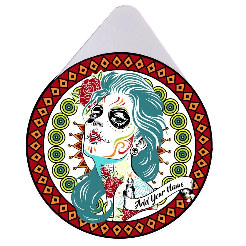 Hot Sale ✨ Bars Custom Glass Rimmer Lid - Sugar Skull Girl ⭐ 1 Hot Sale ✨ Bars Custom Glass Rimmer Lid - Sugar Skull Girl ⭐