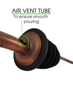 Flash Sale 😍 Bars BarConic® Liquor Bottle Pourer – Antique Finish 🔔 -Cheap Bars Store antique finish pourer web detail 800x