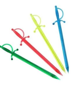 Best Pirce ⭐ Bars BarConic® Sword Picks - 3.5 Inch - Pack Of 250 🎉 -Cheap Bars Store assorted neon sword cocktail picks 800x