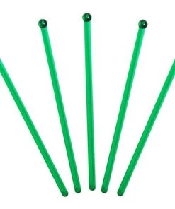 Promo 🛒 Bars Ball Head Cocktial Stirrers (Bag Of 500) ⭐ -Cheap Bars Store ball head cocktail stirrers green 1 800x