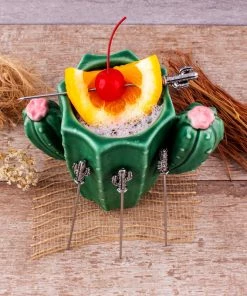 Cheapest ❤️ Bars Cocktail Picks - Cactus - Set Of 4 😀 -Cheap Bars Store barconic cactus cocktail pick scene3 800x