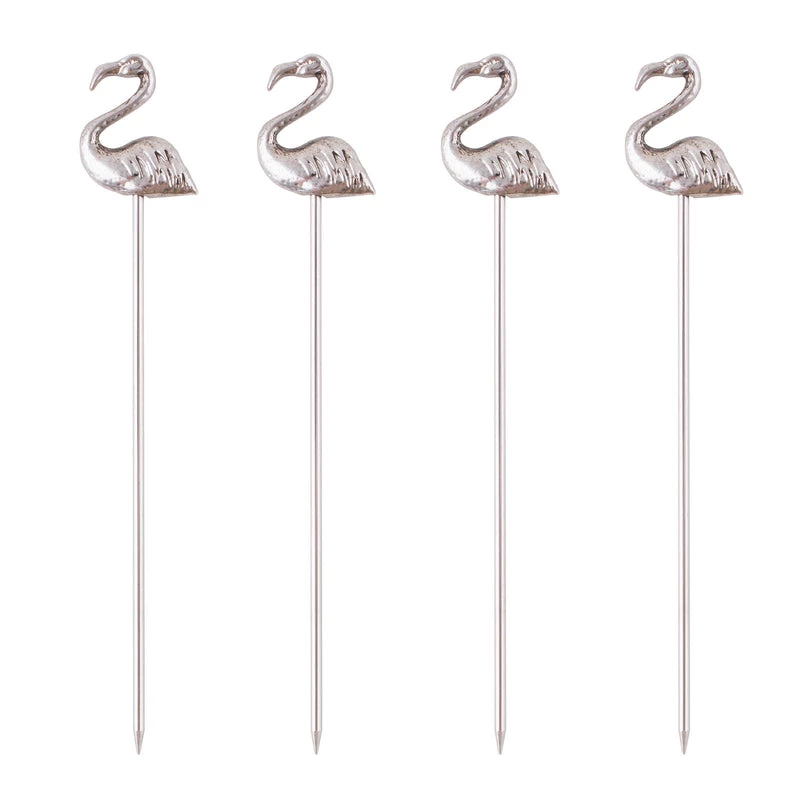 Discount 😀 Bars Cocktail Picks - Flamingo - Set Of 4 ✔️ 1 Discount 😀 Bars Cocktail Picks - Flamingo - Set Of 4 ✔️