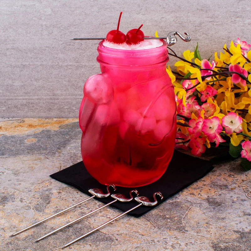 Discount 😀 Bars Cocktail Picks - Flamingo - Set Of 4 ✔️ 2 Discount 😀 Bars Cocktail Picks - Flamingo - Set Of 4 ✔️ - Image 2