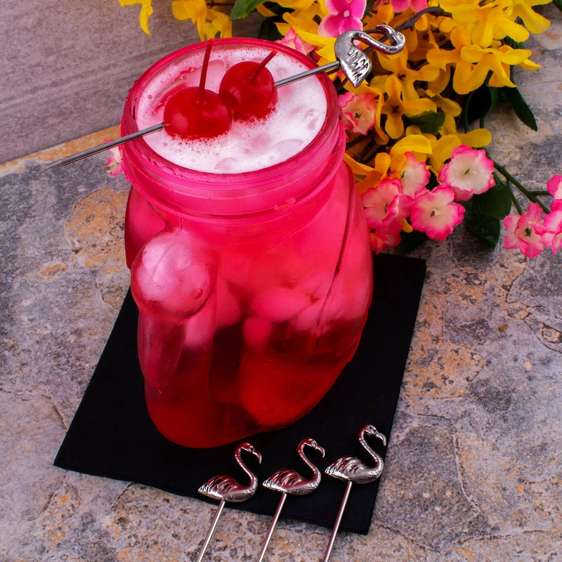 Discount 😀 Bars Cocktail Picks - Flamingo - Set Of 4 ✔️ 4 Discount 😀 Bars Cocktail Picks - Flamingo - Set Of 4 ✔️ - Image 4