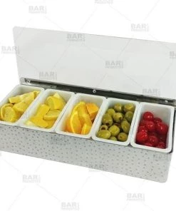 Top 10 😉 Bars BarConic® 🔨 Hammered Stainless Steel Condiment Holder - 5 Pint 😍 -Cheap Bars Store barconic hammered stainless steel condiment holder 5 pint bpc 6 800x