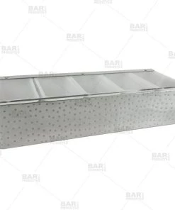 Top 10 😉 Bars BarConic® 🔨 Hammered Stainless Steel Condiment Holder - 5 Pint 😍 -Cheap Bars Store barconic hammered stainless steel condiment holder 5 pint bpc 800 800x