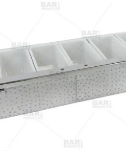 Hot Sale 👍 Bars BarConic® 🔨 Hammered Stainless Steel Condiment Holder - 6 Pint ⌛