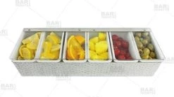 Hot Sale 👍 Bars BarConic® 🔨 Hammered Stainless Steel Condiment Holder - 6 Pint ⌛ -Cheap Bars Store barconic hammered stainless steel condiment holder 6 pint bpc 7 800x