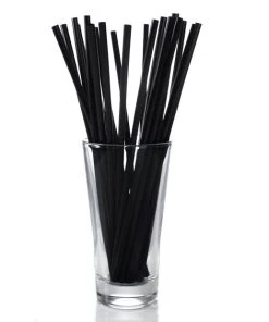 Cheap 😍 Bars BarConic® Black Drinking Straws - 8" 🤩
