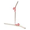 Wholesale 🥰 Bars 🍬 Candy Cane Pendant Straws W/ Brush - Stainless Steel - Set Of 2 😀