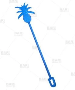 Coupon 🔥 Bars BarConic® Drink Stirrer – Pineapple 🎉 -Cheap Bars Store cocktail stirrer neon blue pineapple design 800x