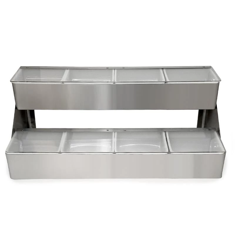 Brand new ๐ Bars Condiment Holder - Double Decker - Stainless Steel ๐ 1 Brand new ๐ Bars Condiment Holder - Double Decker - Stainless Steel ๐