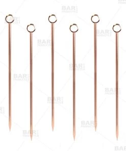 Outlet 🛒 Bars Copper Plated - Cocktail Picks (6) ❤️