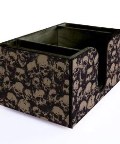 Cheapest 🛒 Bars Skulls Wooden Bar Caddy 🧨 -Cheap Bars Store custom wood caddy SKULLS WEB CORNER 800x