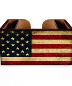 Brand new 🧨 Bars American Flag Wooden Bar Caddy 🥰