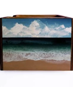 Best Pirce ✨ Bars Beach Scene Wooden Bar Caddy 😍 -Cheap Bars Store custom wood caddy beach web side 800x