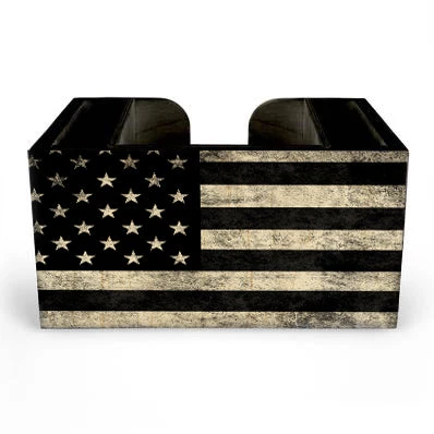 Outlet π Bars Black American Flag Wooden Bar Caddy π 1 Outlet π Bars Black American Flag Wooden Bar Caddy π