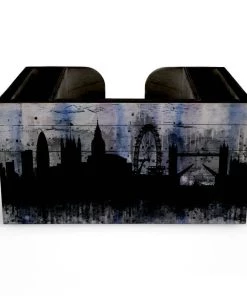 Outlet 💯 Bars City Scene Wooden Bar Caddy 🔥