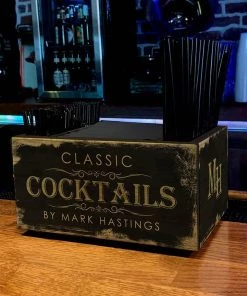 Best reviews of 🔔 Bars Wooden Bar Caddy - Classic Cocktails - Customizable ⭐ -Cheap Bars Store custom wood caddy cocktails web scene 800x