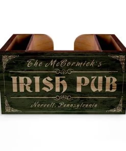 Budget 🌟 Bars Wooden Bar Caddy - Irish Pub - Customizable ⭐
