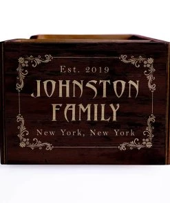 Buy ✔️ Bars Speakeasy Wooden Bar Caddy - CUSTOMIZABLE 🎉 -Cheap Bars Store custom wood caddy speakeasy web side 800x