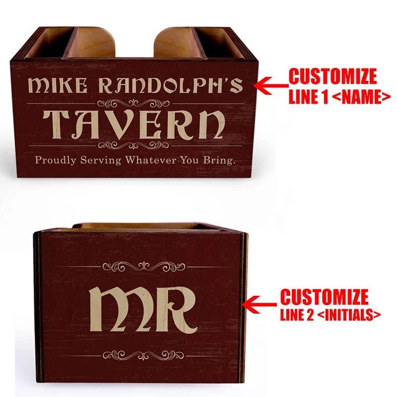 Wholesale 🤩 Bars Wooden Bar Caddy - Tavern - Customizable ⌛ 4 Wholesale 🤩 Bars Wooden Bar Caddy - Tavern - Customizable ⌛ - Image 4