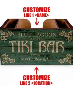 Wholesale 🎁 Bars Wooden Bar Caddy - Tiki Bar - Customizable 💯 -Cheap Bars Store custom wood caddy tiki web 5 1 800x