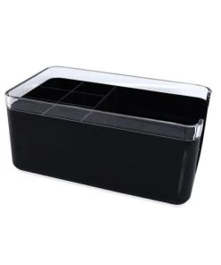 Cheap 💯 Bars Deluxe 2 Piece Bar Caddy ❤️ -Cheap Bars Store deluxe 2pc napkin holder black 800x
