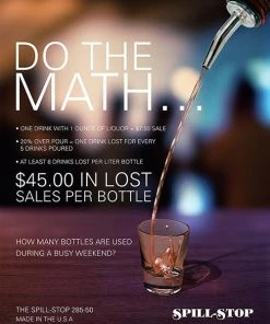Best reviews of 👍 Bars Spill Stop 285-50 Liquor Pourer 🎉 -Cheap Bars Store do the math 285 flyer 1a 800x
