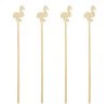 Promo 👍 Bars BarConic® Wooden Flamingo Swizzle Sticks - 100 Pack ✔️