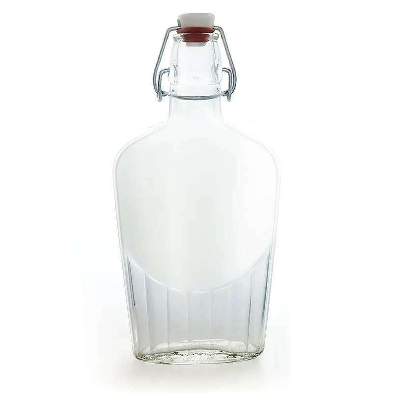 Wholesale 🧨 Bars Swing Top Glass Bottle - Clear Flask - 8.5 Or 17 Ounce ✔️ 6 Wholesale 🧨 Bars Swing Top Glass Bottle - Clear Flask - 8.5 Or 17 Ounce ✔️ - Image 6