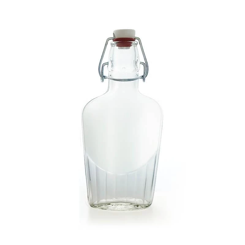 Wholesale 🧨 Bars Swing Top Glass Bottle - Clear Flask - 8.5 Or 17 Ounce ✔️ 7 Wholesale 🧨 Bars Swing Top Glass Bottle - Clear Flask - 8.5 Or 17 Ounce ✔️ - Image 7