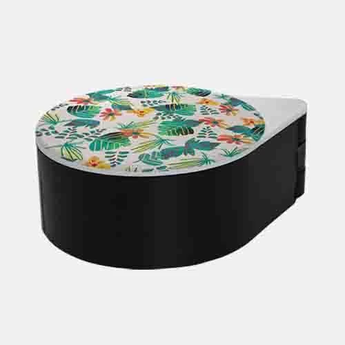 Flash Sale ⌛ Bars Floral Pattern Glass Rimmer Lid 🛒 5 Flash Sale ⌛ Bars Floral Pattern Glass Rimmer Lid 🛒 - Image 5