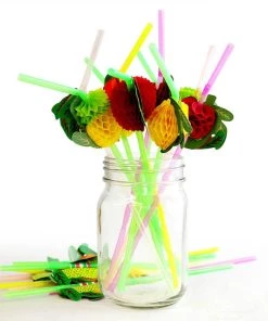 Buy 🎉 Bars BarConic® Paper Accordion Fruit Straws - Pack Of 50 ✔️