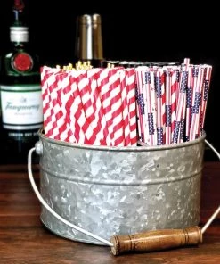 Flash Sale 🔥 Bars Round Galvanized Metal Bar Caddy 🛒 -Cheap Bars Store galvanized utensil holder bpc800 3 1 800x