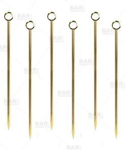Coupon 👏 Bars Gold Plated - Cocktail Picks (6) 🔥