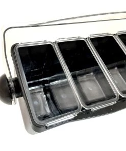 Cheap ⭐ Bars Condiment Holder With (4) 1-Quart Inserts And 2-Quart Fruit Trays - Black 🛒 -Cheap Bars Store holder black3 800x