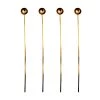 Best reviews of 🛒 Bars 4 Pack - Long Gold Harper Stir Spoons 🎁