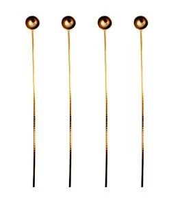 Best reviews of 🛒 Bars 4 Pack - Long Gold Harper Stir Spoons 🎁