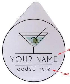 New ⌛ Bars ADD YOUR NAME - Custom Martini Glass Rimmer Lid 🌟 -Cheap Bars Store martini line 800x