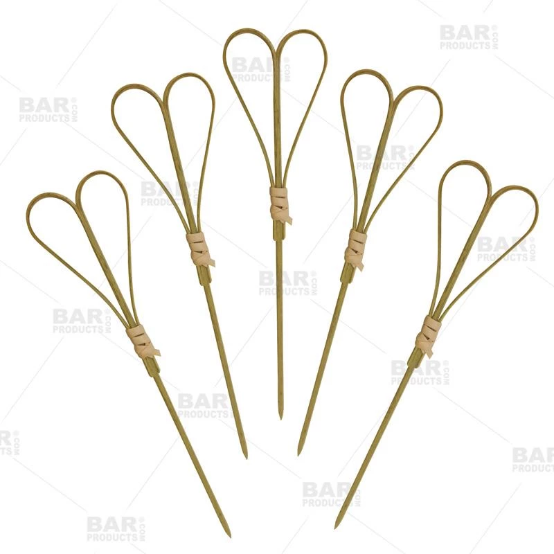 Brand new ❤️ Bars BarConic® Bamboo Cocktail Picks - Heart Shaped - (Pack Of 100) ⌛ 1 Brand new ❤️ Bars BarConic® Bamboo Cocktail Picks - Heart Shaped - (Pack Of 100) ⌛