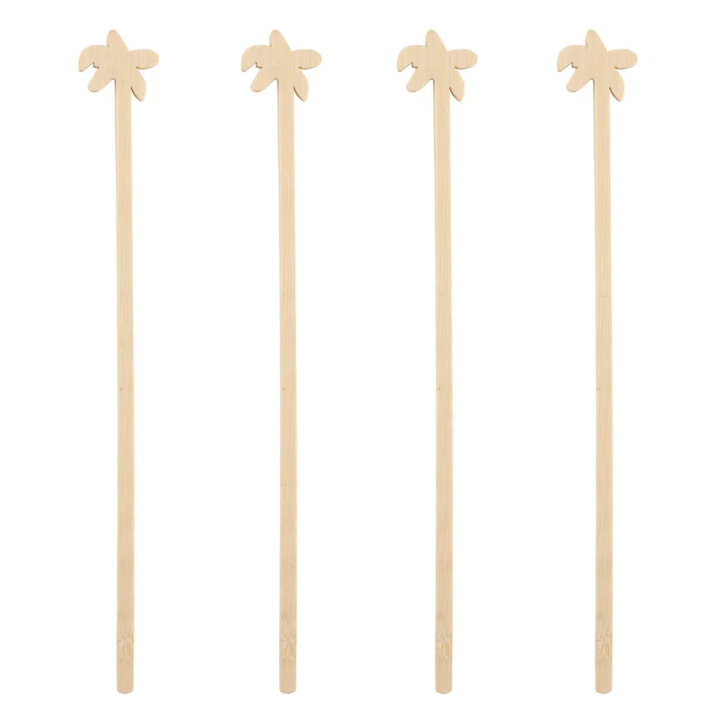 Budget 💯 Bars BarConic® Wooden Palm Tree Swizzle Sticks - 100 Pack ✔️ 1 Budget 💯 Bars BarConic® Wooden Palm Tree Swizzle Sticks - 100 Pack ✔️