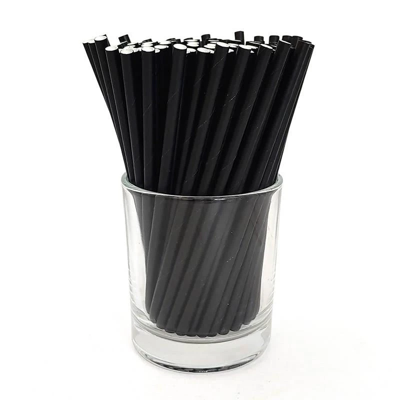 Cheapest ✨ Bars BarConic® Biodegradable Solid Black Paper Sip Straws - 5 3/4" - 100 Pack ❤️ 1 Cheapest ✨ Bars BarConic® Biodegradable Solid Black Paper Sip Straws - 5 3/4" - 100 Pack ❤️